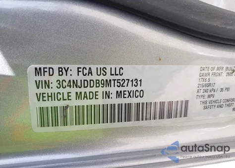2021 Jeep Compass Trailhawk 4X4 from USA, damaged, VIN 3C4NJDDB9MT527131
